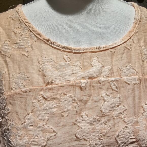 Lauren Conrad L Blouse Light  Blush Top Romantic Cottagecore Boho Chic Feminine - Picture 11 of 11